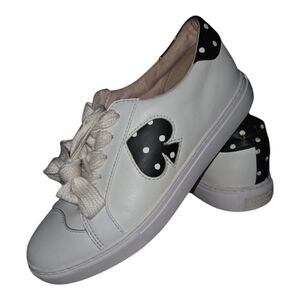 KATE SPADE NEW YORK WOMENS‎ SNEAKERS POLKA DOT SPADE SIZE 8B